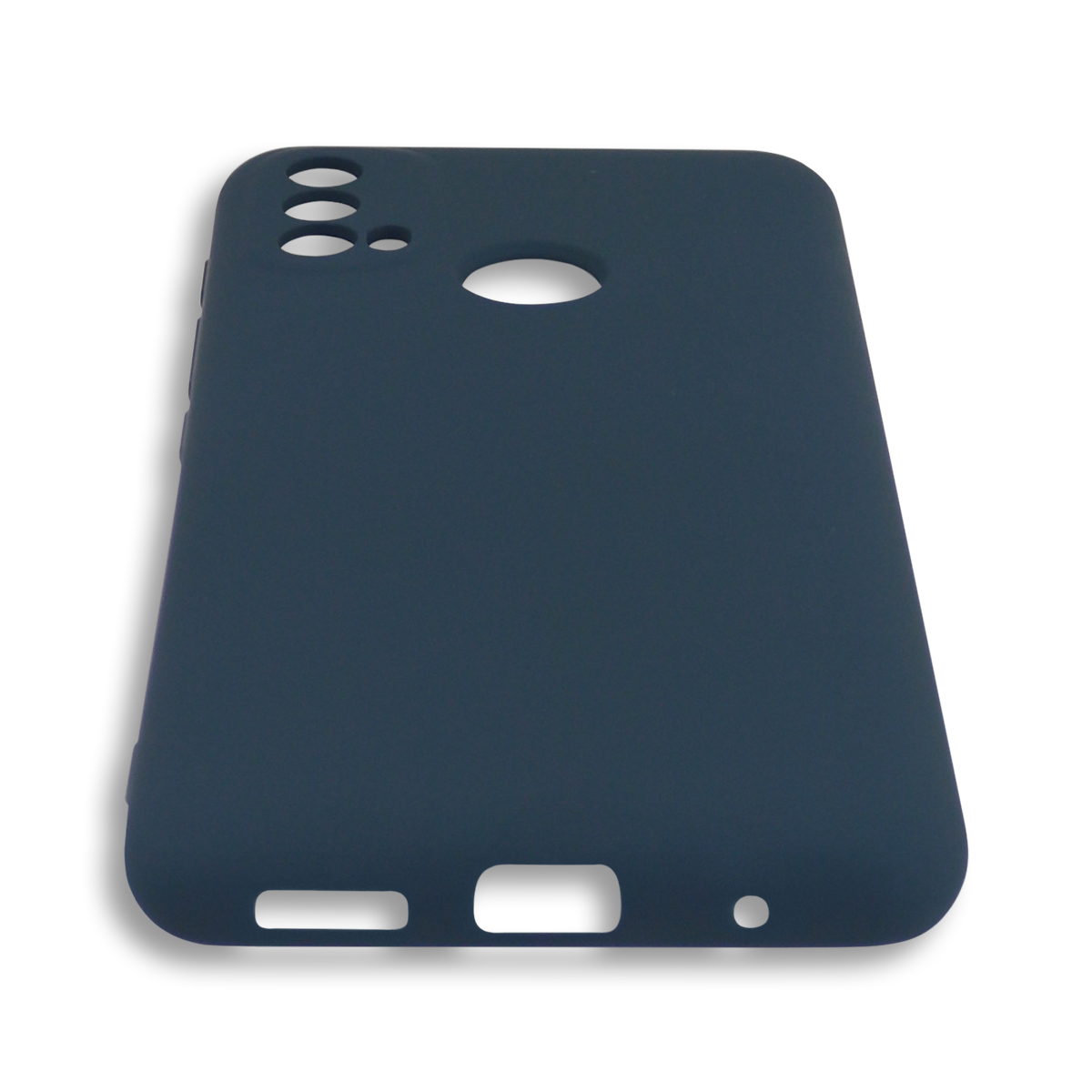 CARCASA MOTOROLA E30 E40 JOIGO GOMA AZUL OSCURO - 3