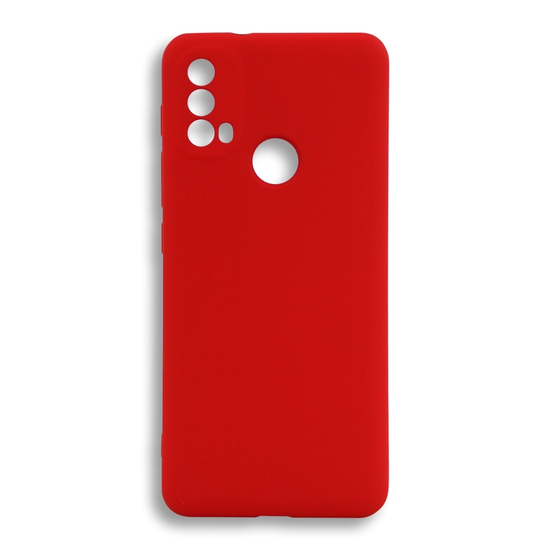 CARCASA MOTOROLA E30 E40 JOIGO GOMA ROJO