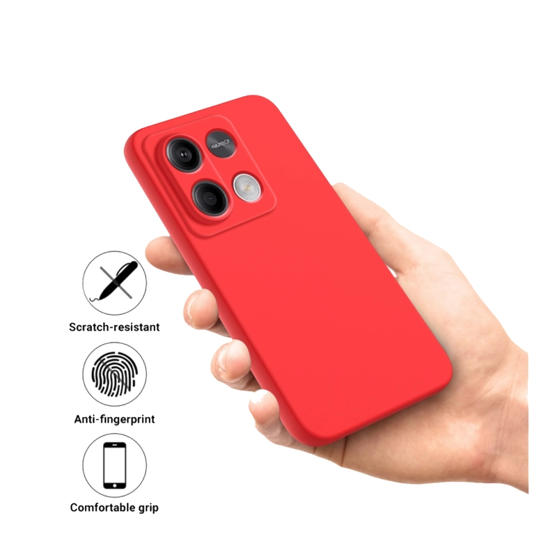 CARCASA XIAOMI NOTE 13 5G DBLUE FUNDA GOMA ROJO - 2