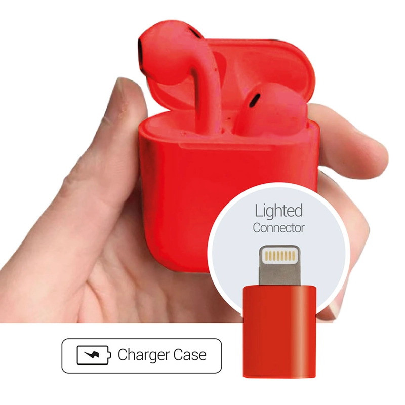 AUDIFONOS INALAMBRICOS BLUETOOTH JUST FLY ROJO - 3