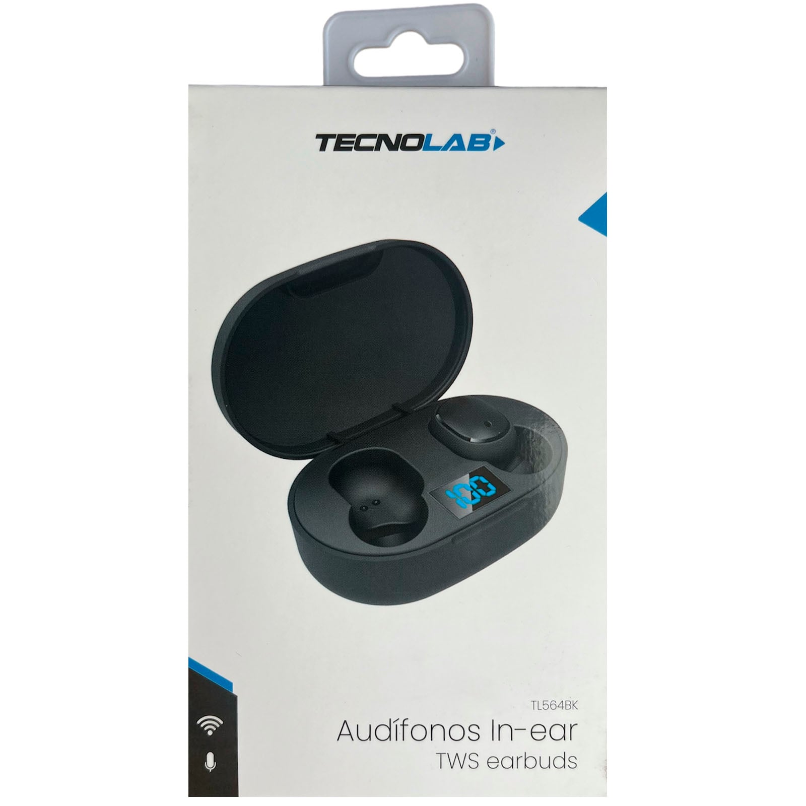 AUDIFONOS INALAMBRICOS BLUETOOTH TECNOLAB TWS TL564 NEGROS - 4
