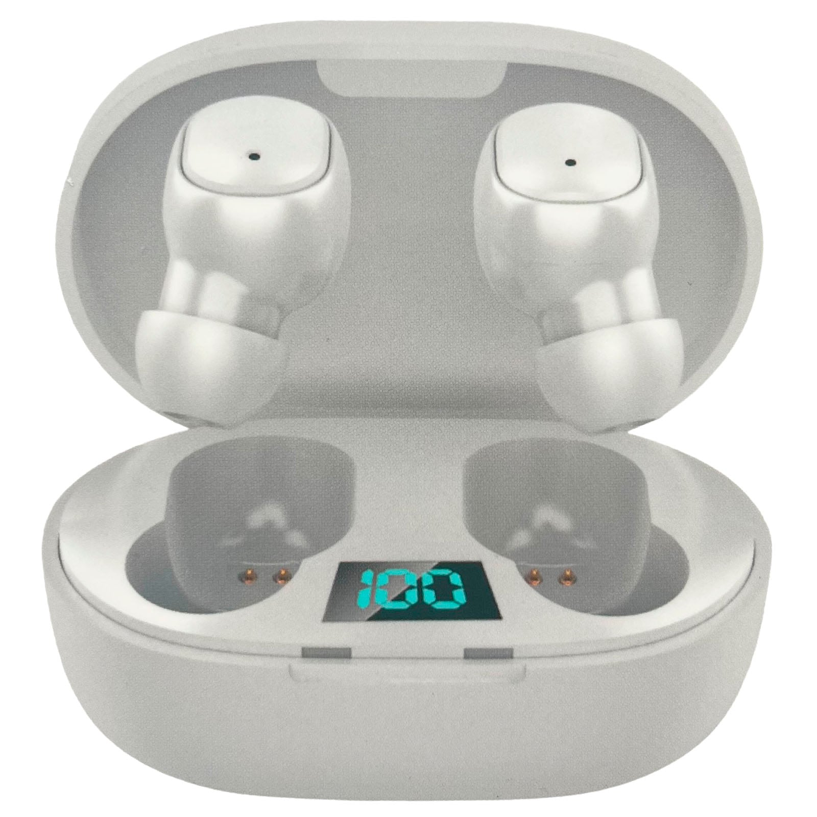 AUDIFONOS INALAMBRICOS BLUETOOTH TECNOLAB TWS TL564 BLANCOS - 1
