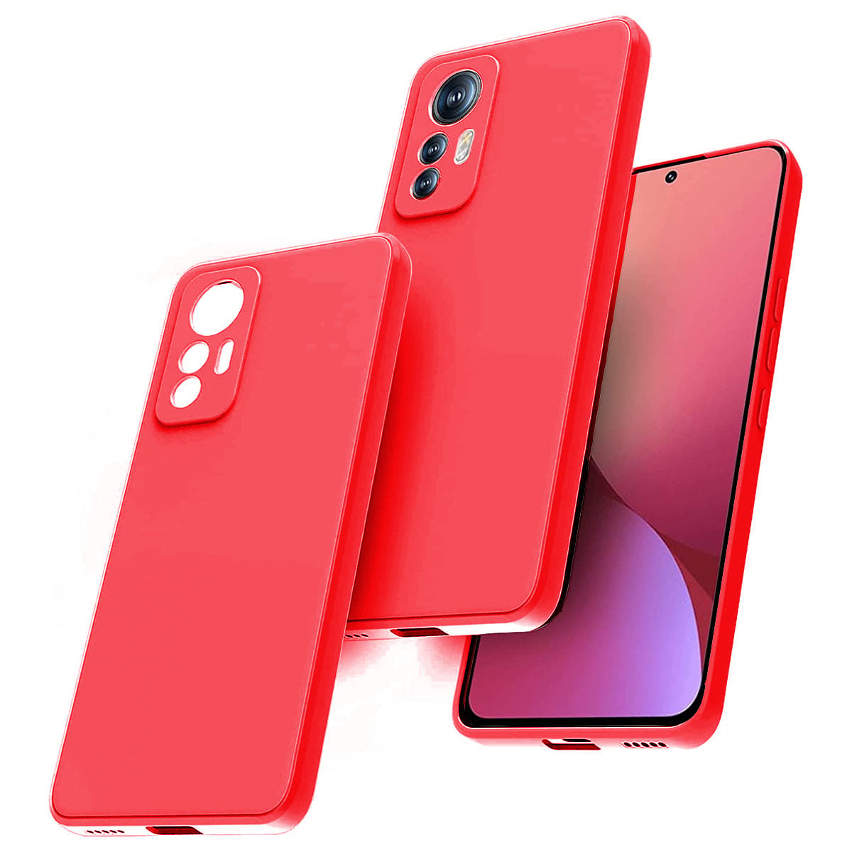CARCASA XIAOMI REDMI MI 12 LITE JOIGO FUNDA ROJO - 1