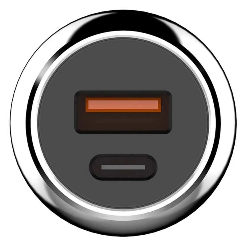 CARGADOR DE AUTO USB C DE 52.5W PROTECCIÓN CARGA RAPIDA GRIS - 4