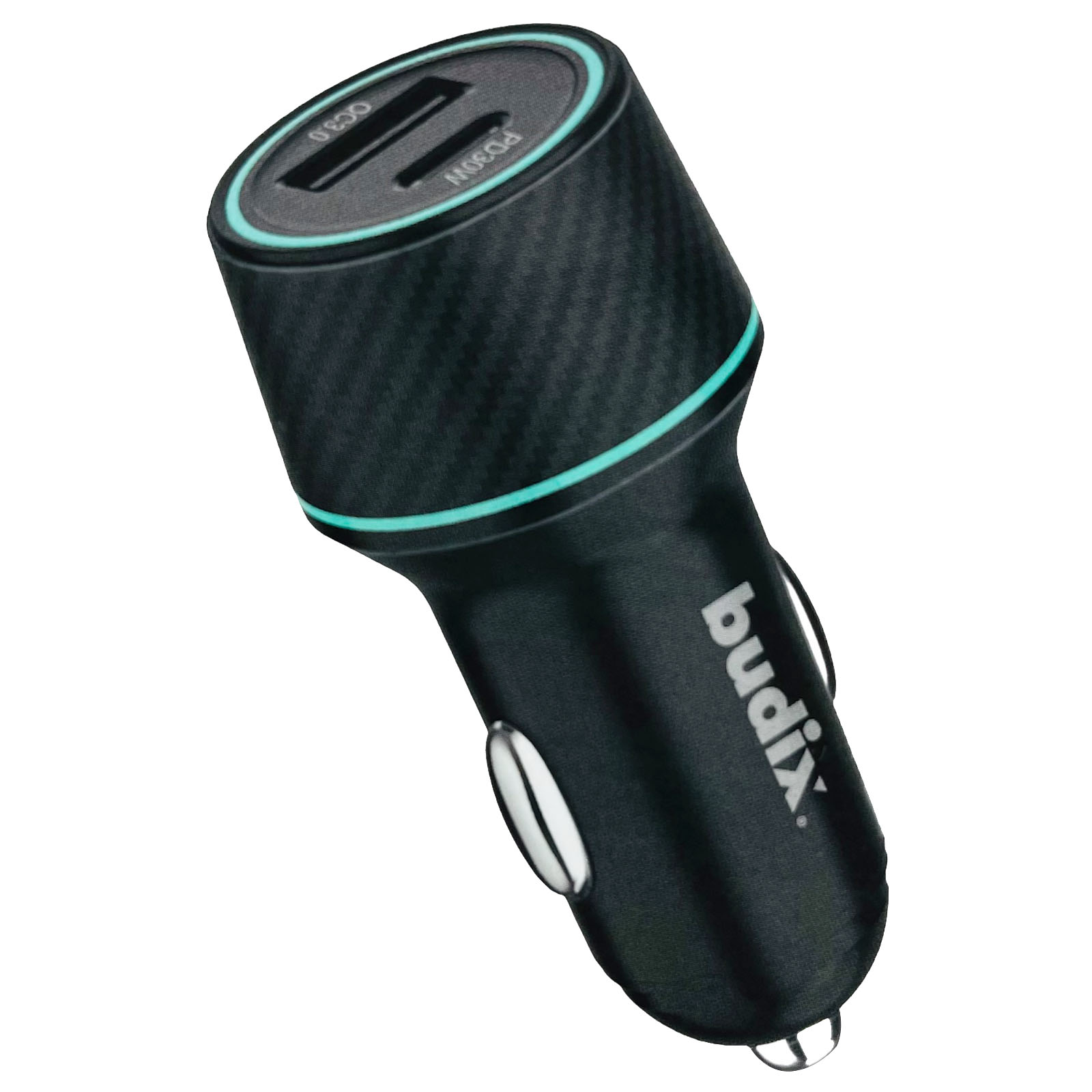 CARGADOR DE AUTO USB C 52.5W PROTECCIÓN CARGA RAPIDA NEGRO - 2