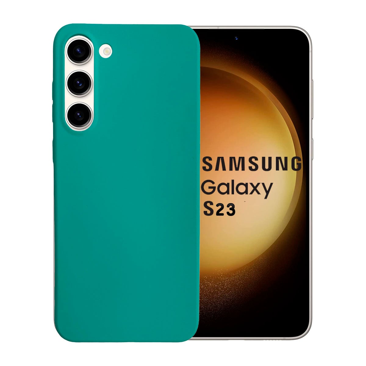 JOIGO CARCASA PARA SAMSUNG S23 GOMA TURQUESA