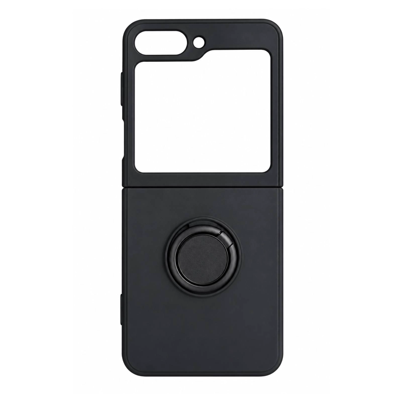 CARCASA PARA SAMSUNG Z FLIP 5 GOMA NEGRO - 1