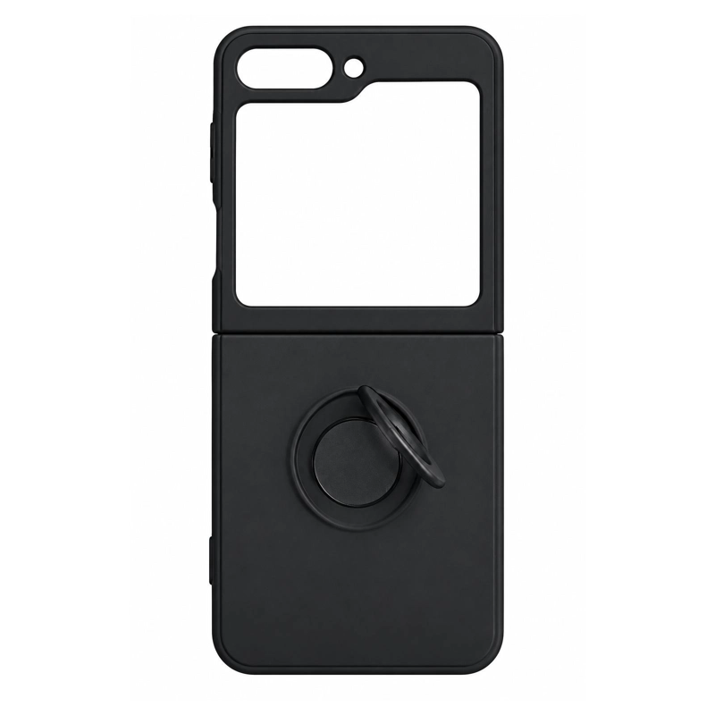 CARCASA PARA SAMSUNG Z FLIP 5 GOMA NEGRO - 3