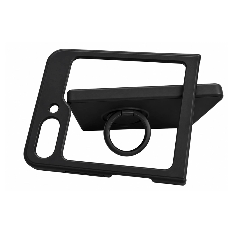 CARCASA PARA SAMSUNG Z FLIP 5 GOMA NEGRO - 4