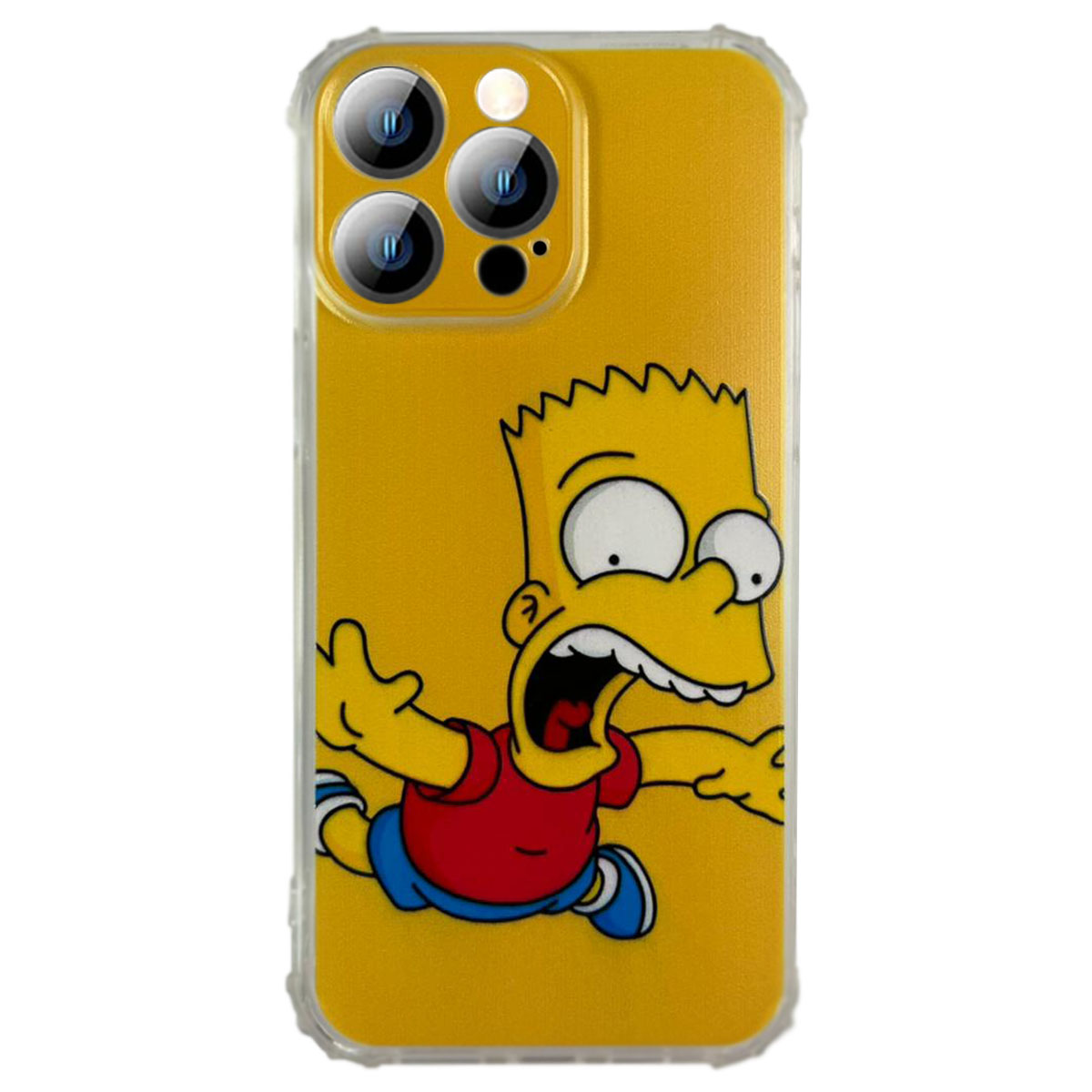 CARCASA IPHONE 14 JOIGO LOS SIMPSONS BART CAIDA AMARILLO - 1