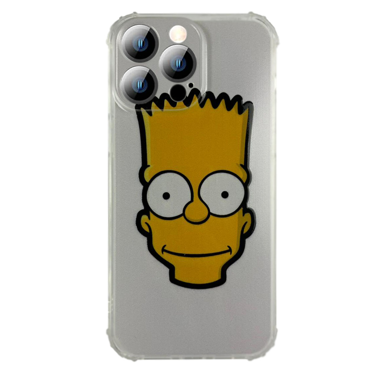 CARCASA PARA IPHONE 14 LOS SIMPSONS BART FRONTAL BLANCO - 1