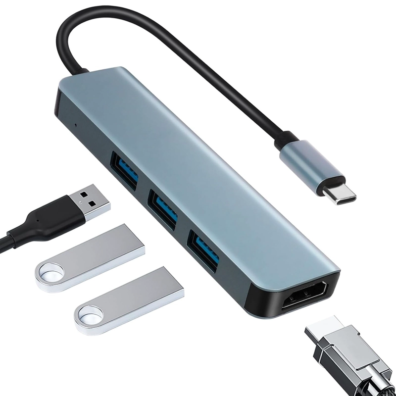 ADAPTADOR JOIGO TIPO C 4 EN 1 BYL-2008N HD SUPORT 4K+2USB2.0+USB3 - 2