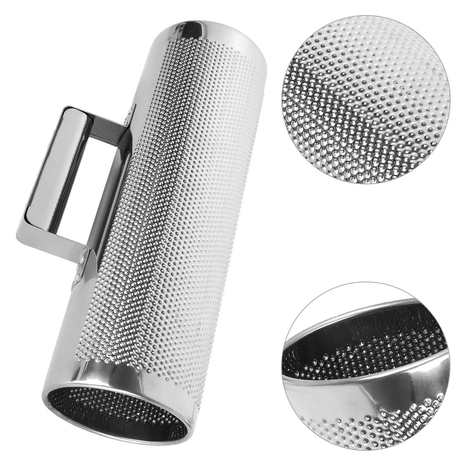 GÜIRO JOIGO METÁLICO ABIERTO 12X4 PULGAD PLATEADO INCLUYE PEINE - 3