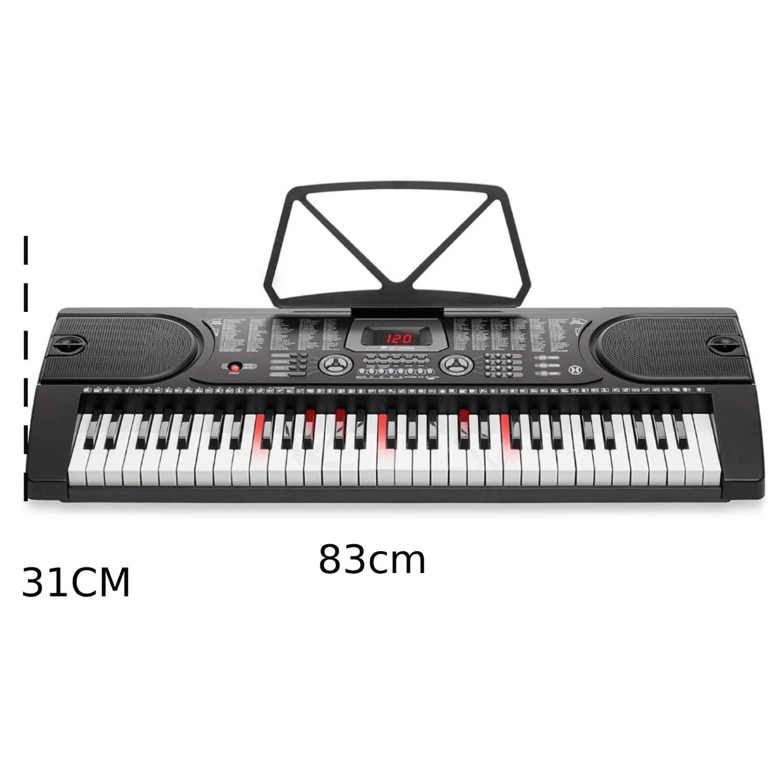 TECLADO HENDRIX ELECTRÓNICAO 61 TECLAS PIANO ÓRGANO HX0076 - 7