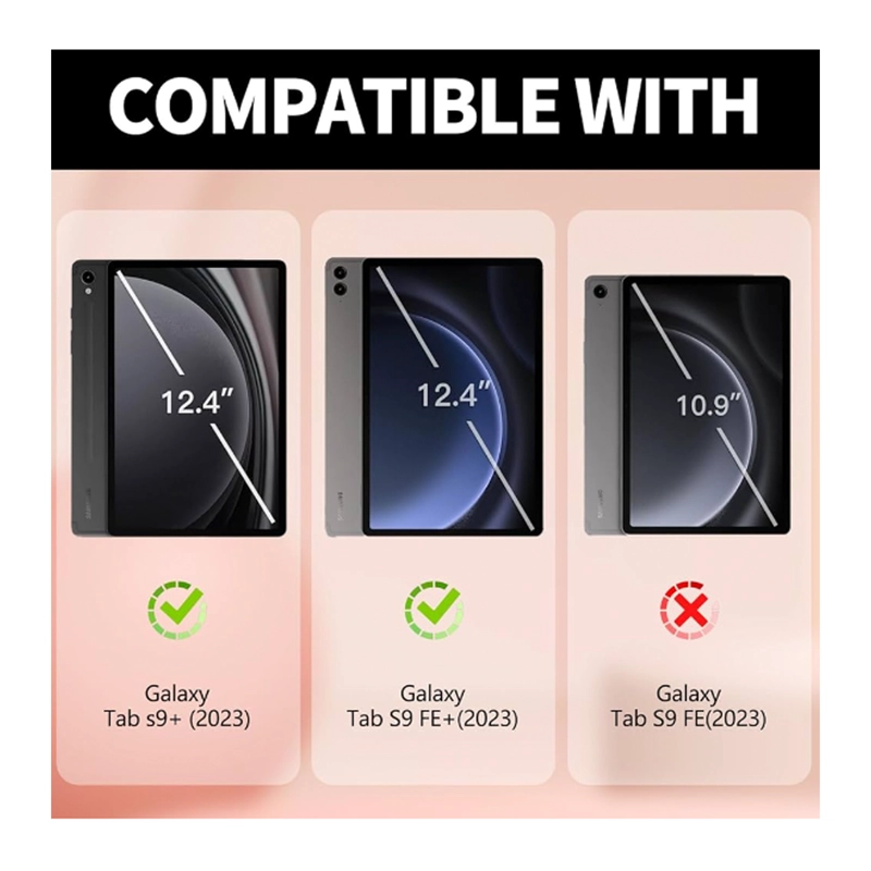 FUNDA JOIGO SMART COVER PARA TABLET SAMSUNG S9 PLUS CELESTE - 2