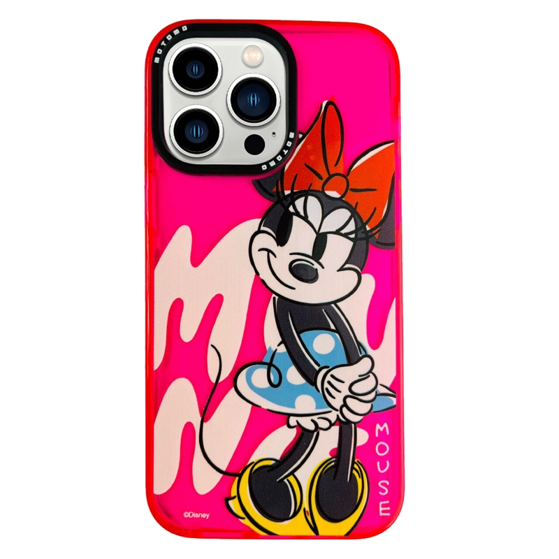 CARCASA IPHONE 14 PRO JOIGO DISEÑO DISNEY MINNIE FUCSIA - 1