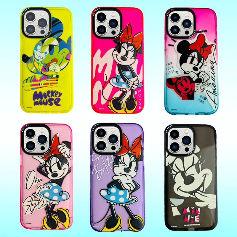 CARCASA IPHONE 14 PRO JOIGO DISEÑO DISNEY MINNIE FUCSIA - 2