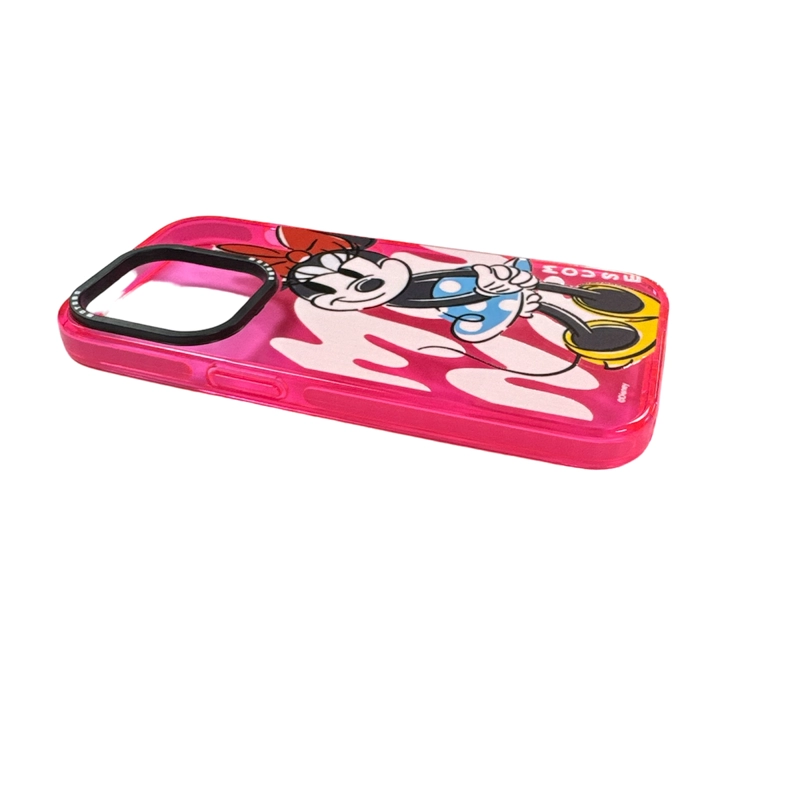 CARCASA IPHONE 14 PRO JOIGO DISEÑO DISNEY MINNIE FUCSIA - 3