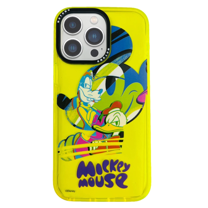 CARCASA PARA IPHONE 14 PRO DISEÑO DISNEY MICKEY AMARILLO - 1