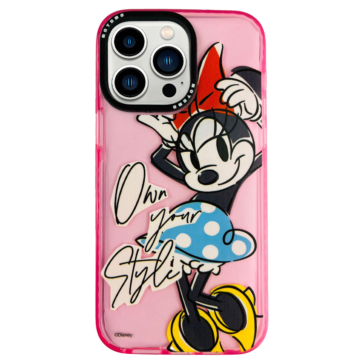 CARCASA IPHONE 14 PLUS JOIGO DISEÑO DISNEY MINNIE ROSA - 1