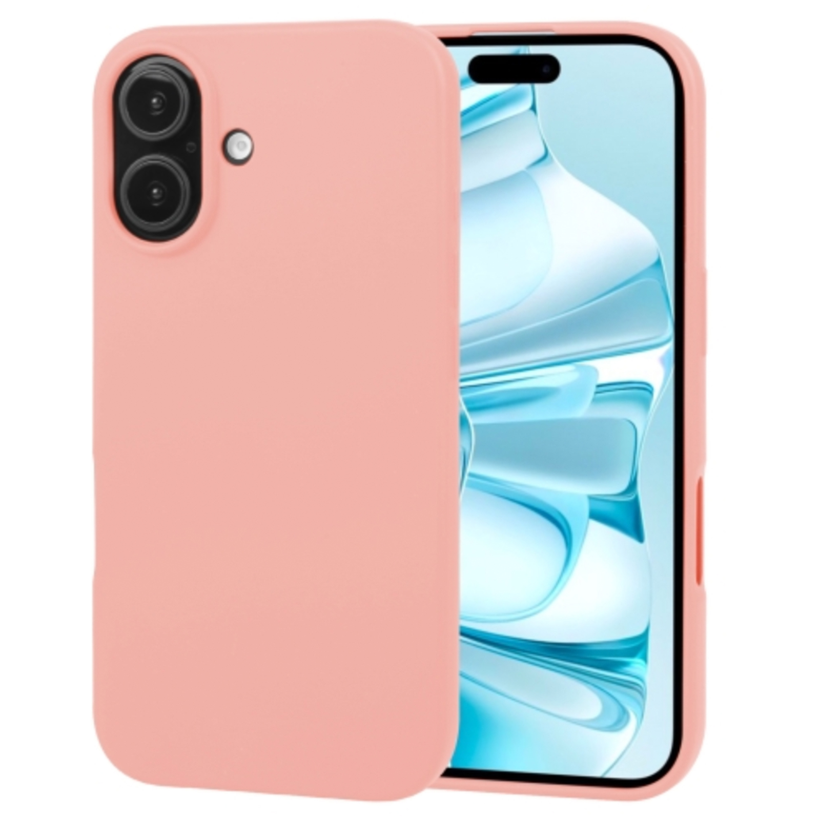 CARCASA IPHONE 16 JOIGO SILICONA ROSADO - 1