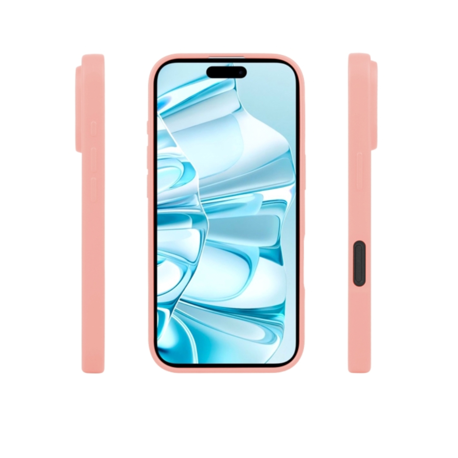 CARCASA IPHONE 16 JOIGO SILICONA ROSADO - 3