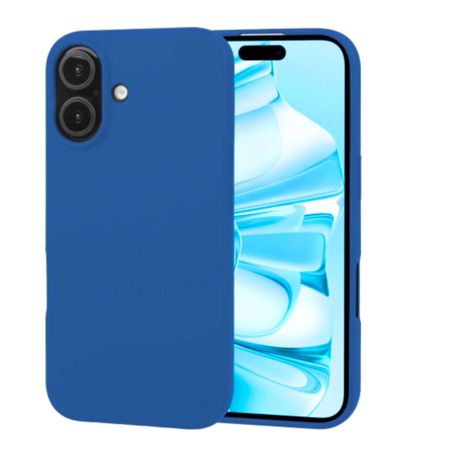 GENÉRICO CARCASA IPHONE 16 JOIGO SILICONA AZUL