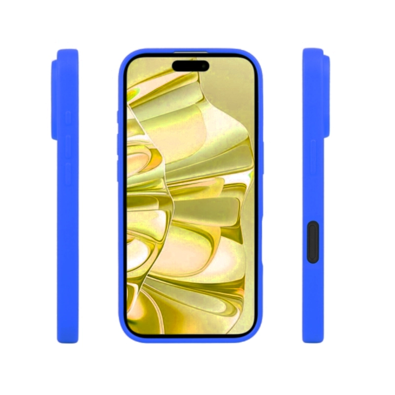 CARCASA IPHONE 16 JOIGO SILICONA AZUL - 3