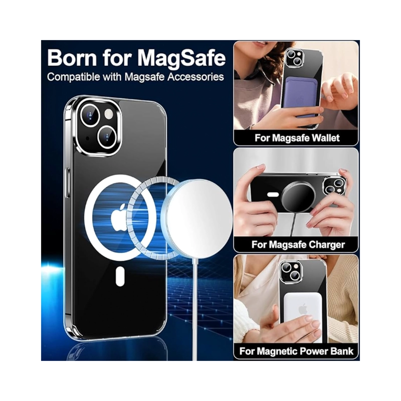 CARCASA IPHONE 16 PRO MAX JOIGO TRANSPARENTE MAGSAFE - 6