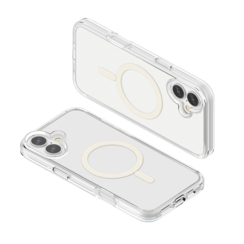 CARCASA IPHONE 16 JOIGO TRANSPARENTE MAGSAFE - 4