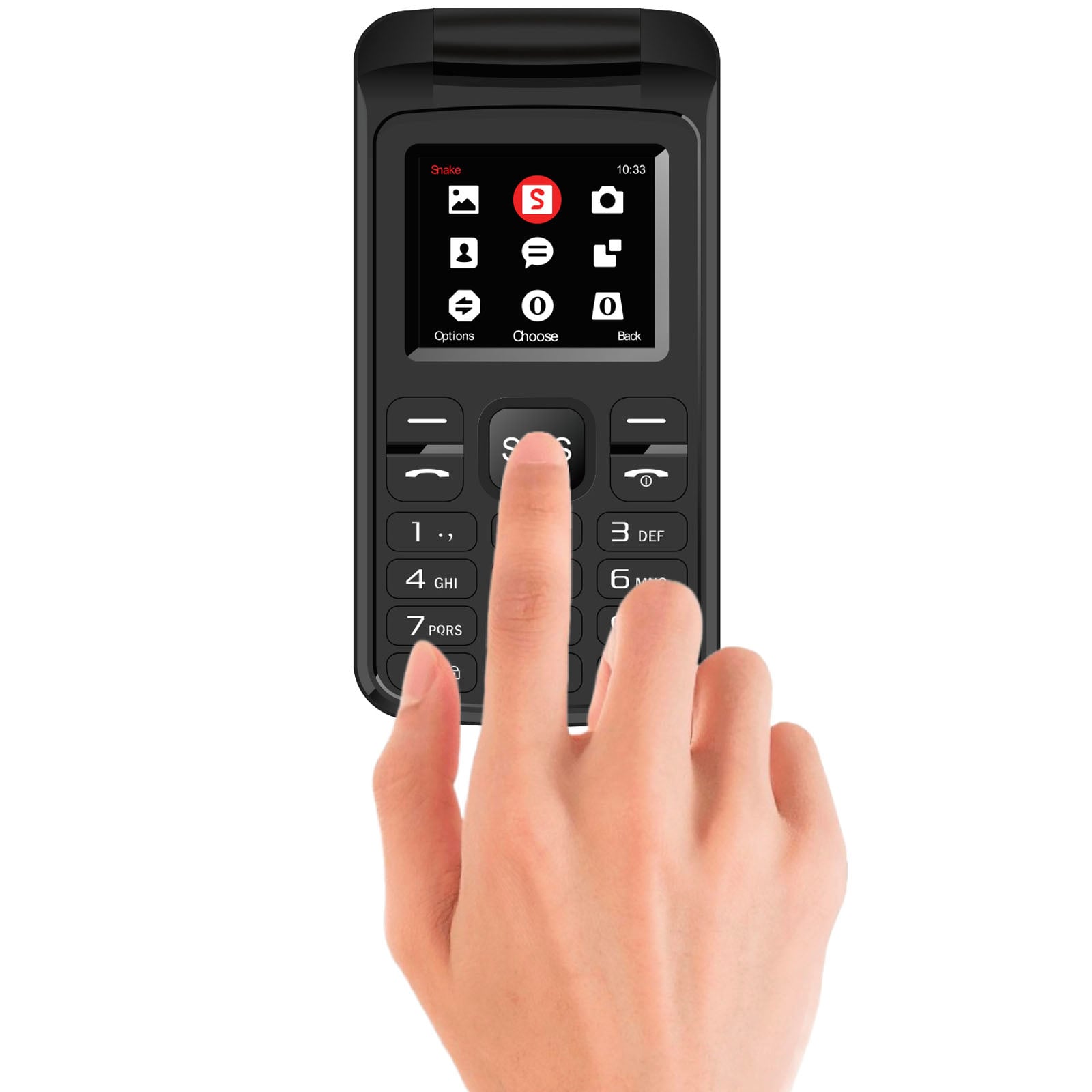 TELEFONO CELULAR ADULTO MAYOR 4G SENIOR 1.7' ALMEJA DUAL SIM - 2