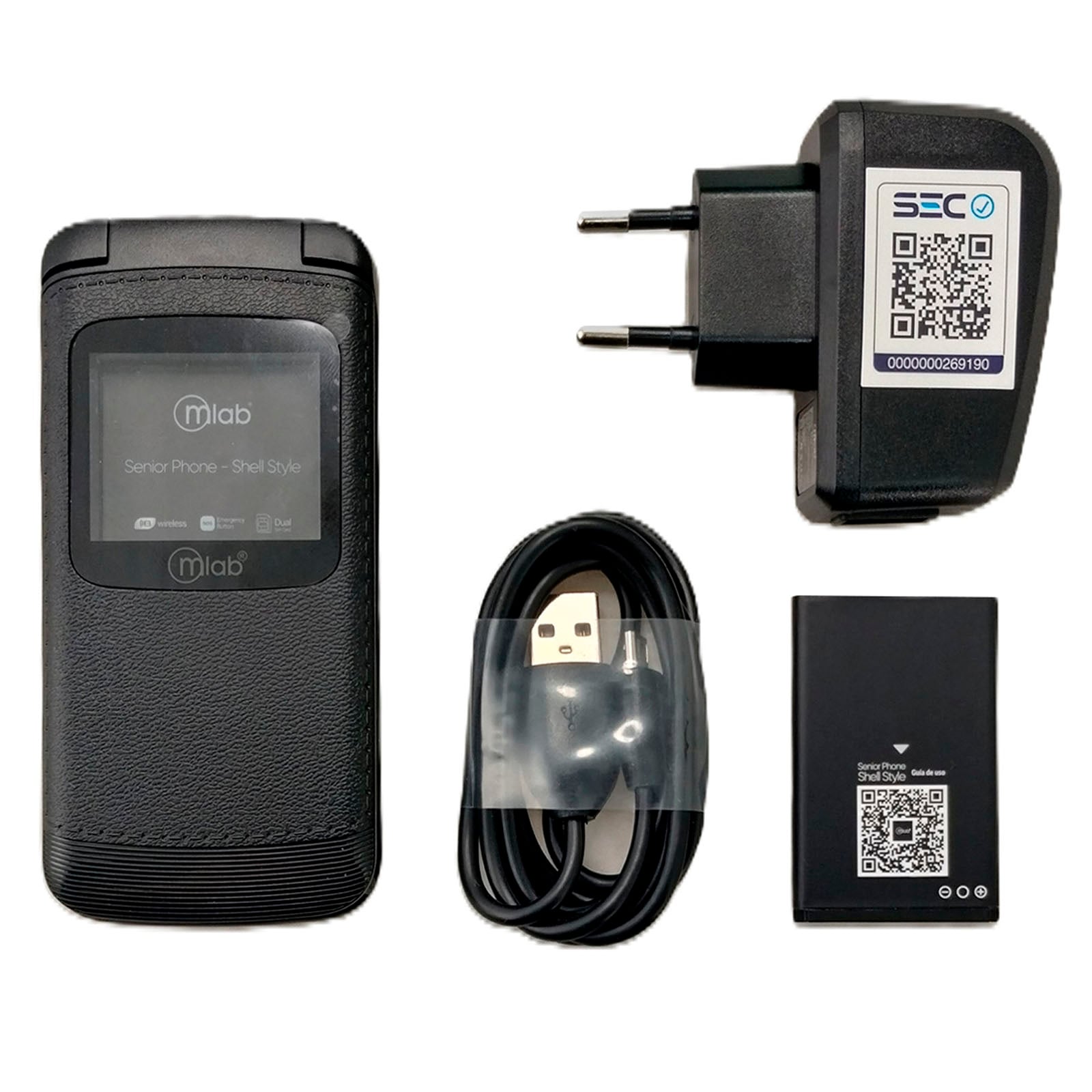 TELEFONO CELULAR ADULTO MAYOR 4G SENIOR 1.7' ALMEJA DUAL SIM - 3