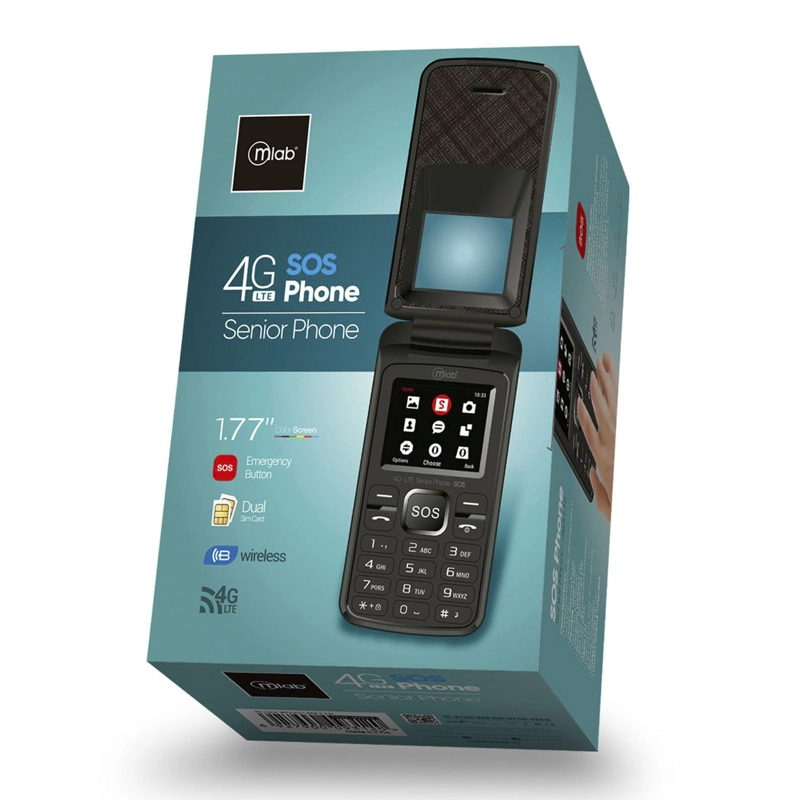 TELEFONO CELULAR ADULTO MAYOR 4G SENIOR 1.7' ALMEJA DUAL SIM - 7
