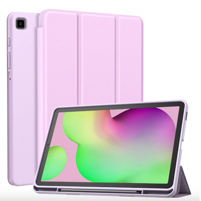 FUNDA JOIGO SMART COVER PARA SAMSUNG S6 LITE CON RANURA ROSADO - 1