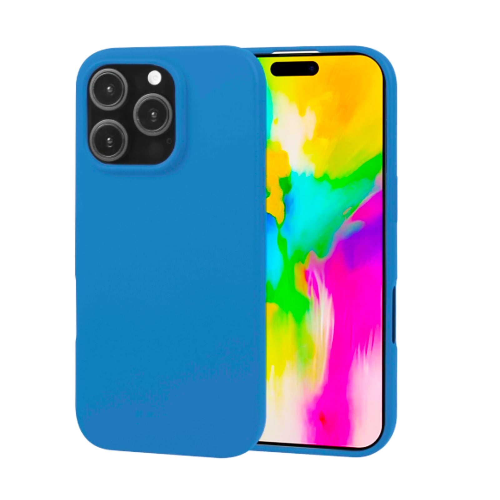 CARCASA IPHONE 16 PRO MAX JOIGO GOMA AZUL - 1