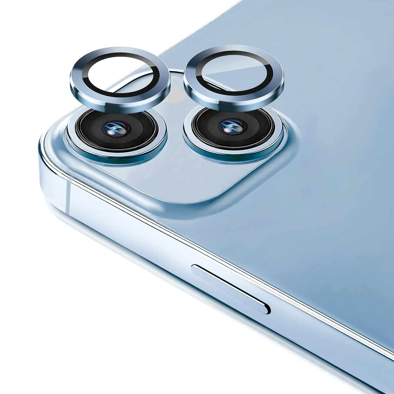 GENÉRICO PROTECTOR JOIGO LENTE CAMARA PARA IPHONE 15 PRO/PRO MAX METAL CELESTE