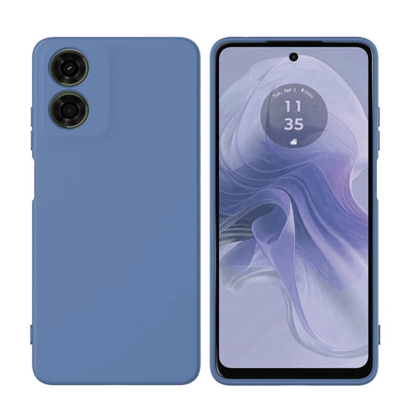 CARCASA GOMA PARA MOTOROLA G04 / G04S AZUL