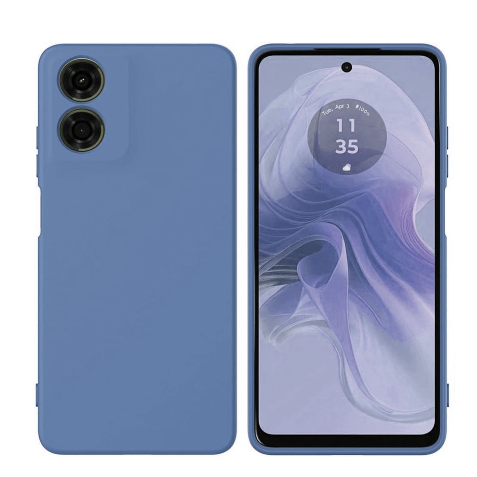 JOIGO CARCASA GOMA PARA MOTOROLA G04 / G04S AZUL