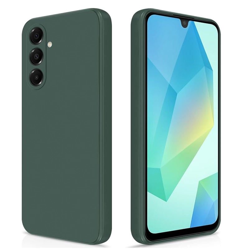 CARCASA COMPATIBLE CON SAMSUNG A16 GOMA VERDE - 1