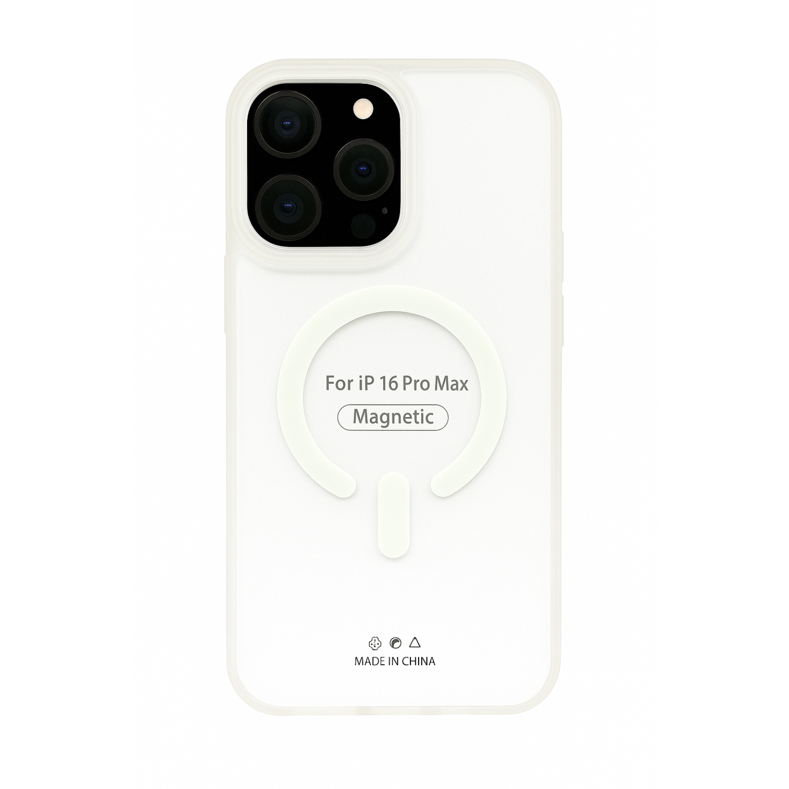GENÉRICO CARCASA IPHONE 16 PRO JOIGO MATTE MAGSAFE TRANSPARENTE
