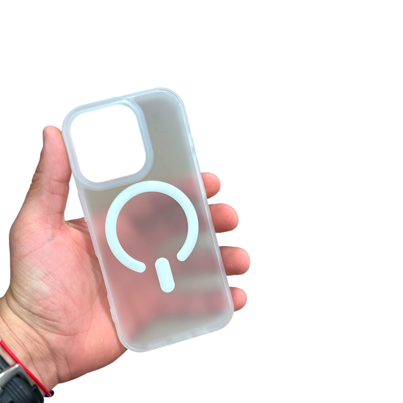 CARCASA IPHONE 16 PRO JOIGO MATTE MAGSAFE TRANSPARENTE - 3