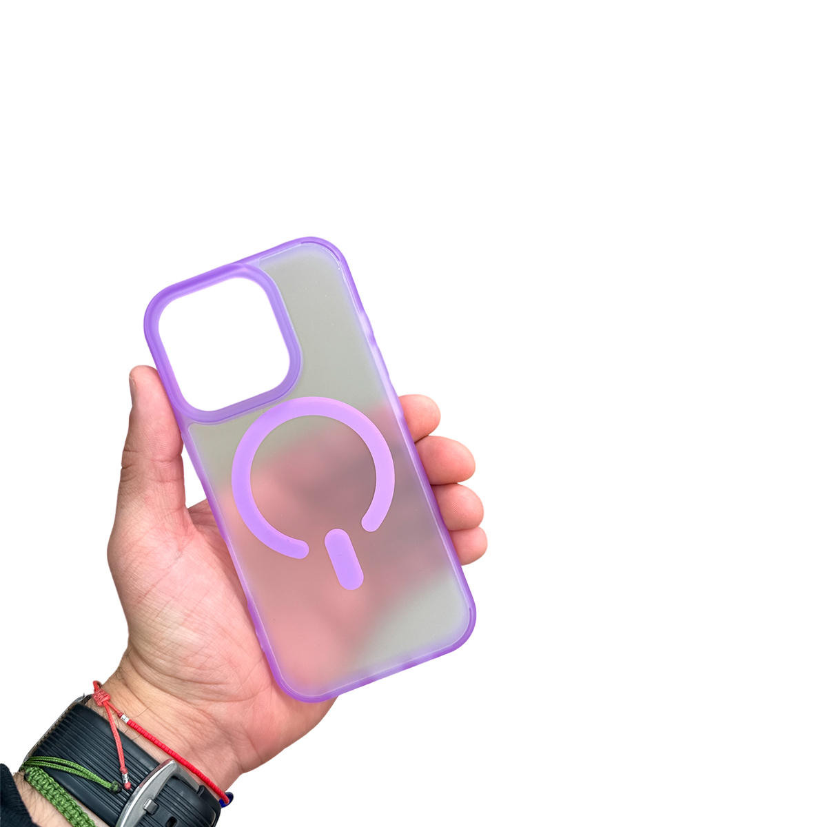 CARCASA IPHONE 16 PRO JOIGO MATTE MAGSAFE LILA - 3