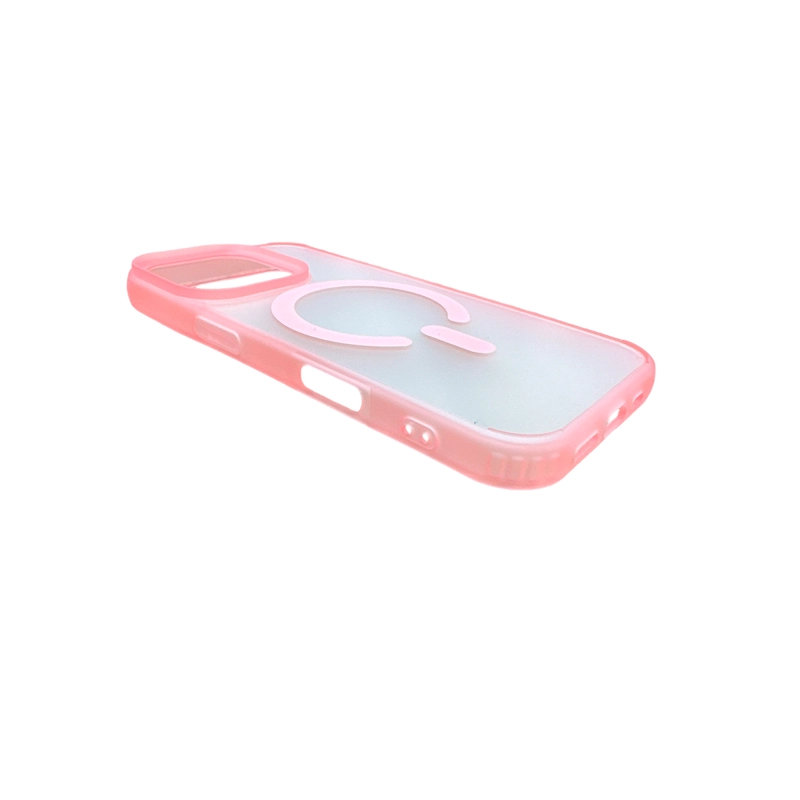 CARCASA IPHONE 16 PRO JOIGO MATTE MAGSAFE ROSADO - 3