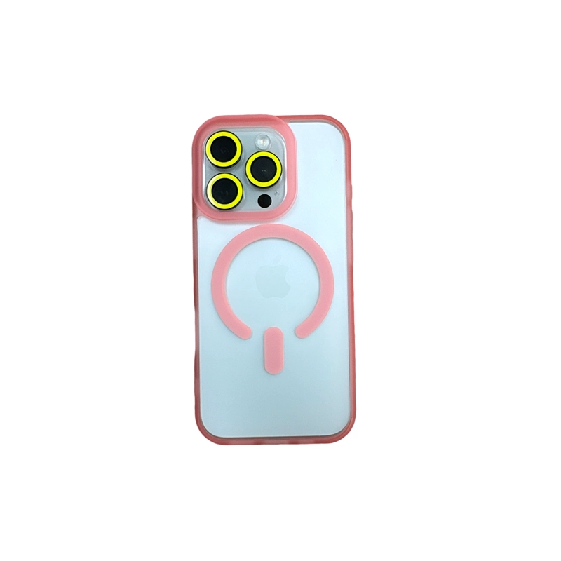 CARCASA IPHONE 16 PRO JOIGO MATTE MAGSAFE ROSADO - 5