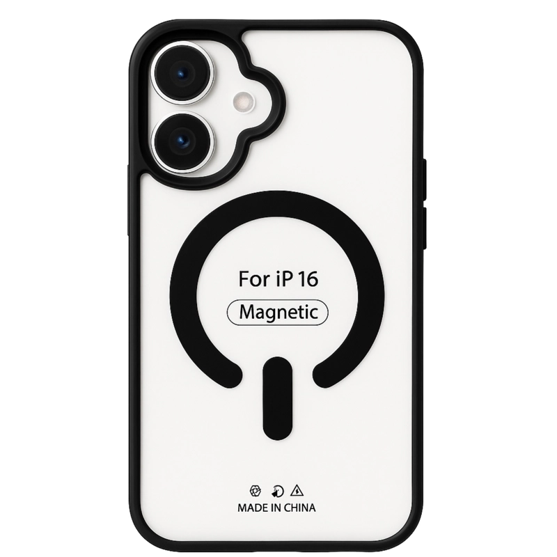 CARCASA IPHONE 16 JOIGO MATTE MAGSAFE NEGRO - 1
