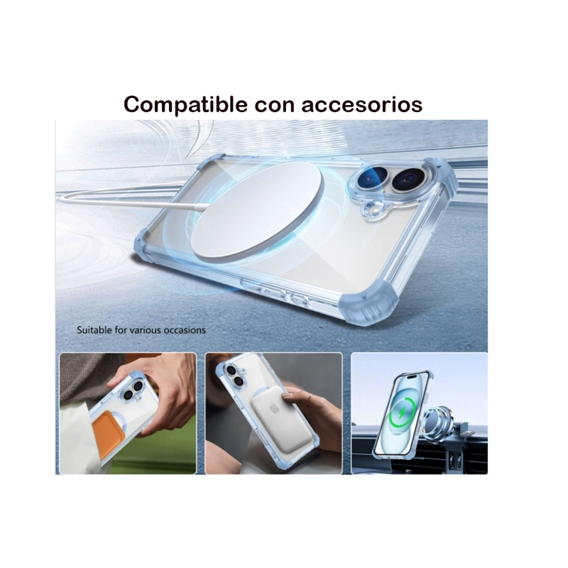 CARCASA IPHONE 16 JOIGO MATTE MAGSAFE NEGRO - 4
