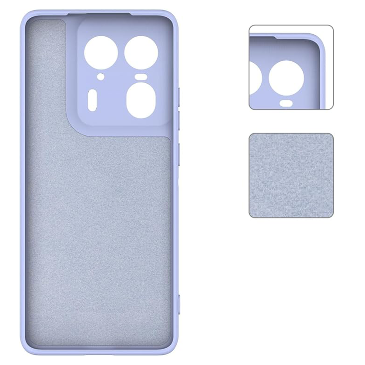 CARCASA JOIGO FUNDA MOTOROLA EDGE 50 ULTRA GOMA LILA - 3