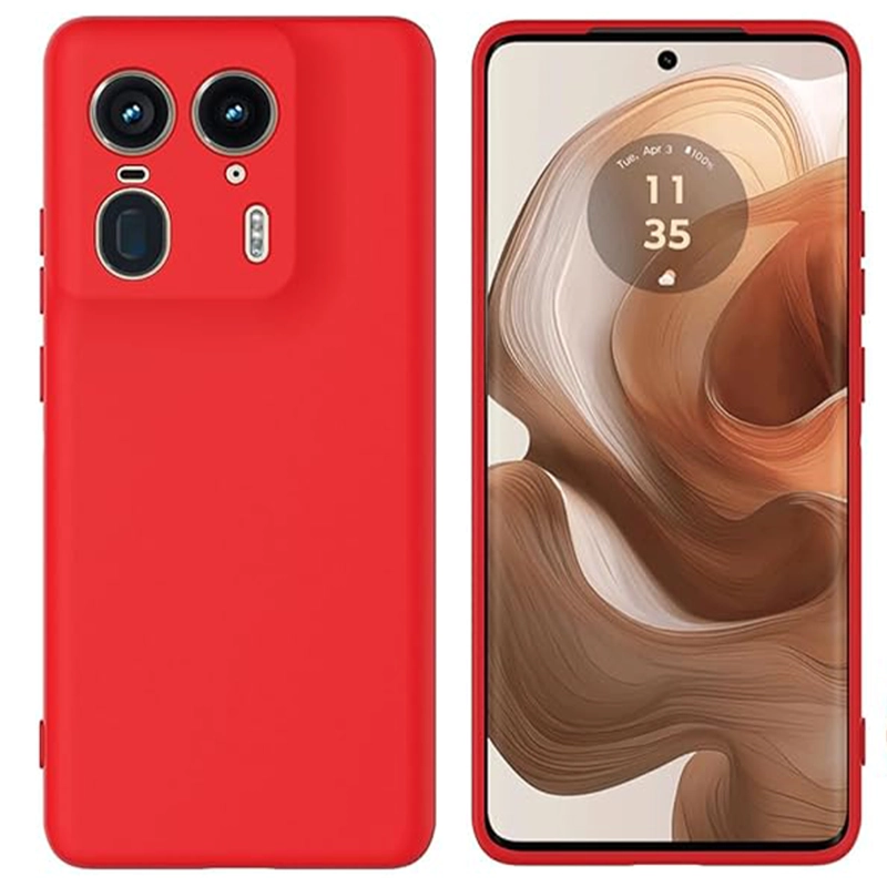 CARCASA JOIGO FUNDA MOTOROLA EDGE 50 ULTRA GOMA ROJO - 1