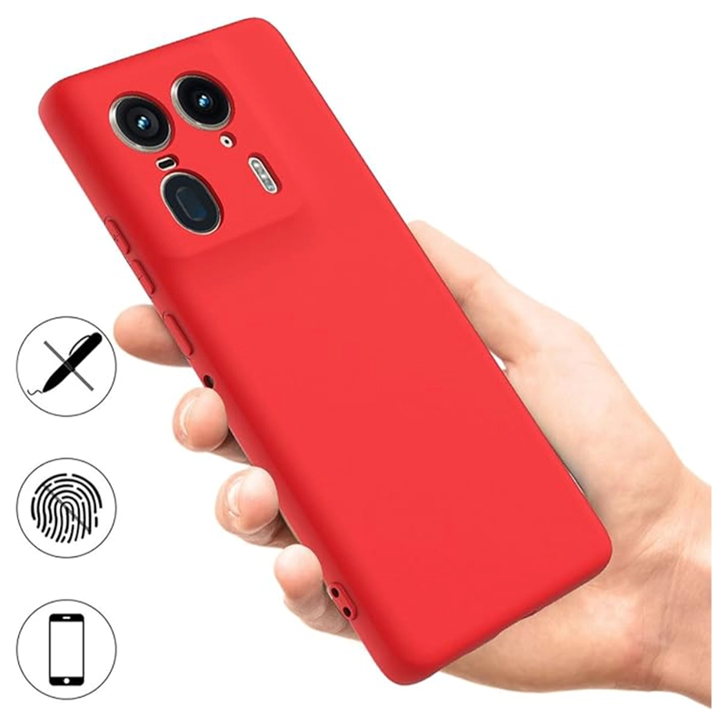 CARCASA JOIGO FUNDA MOTOROLA EDGE 50 ULTRA GOMA ROJO - 2