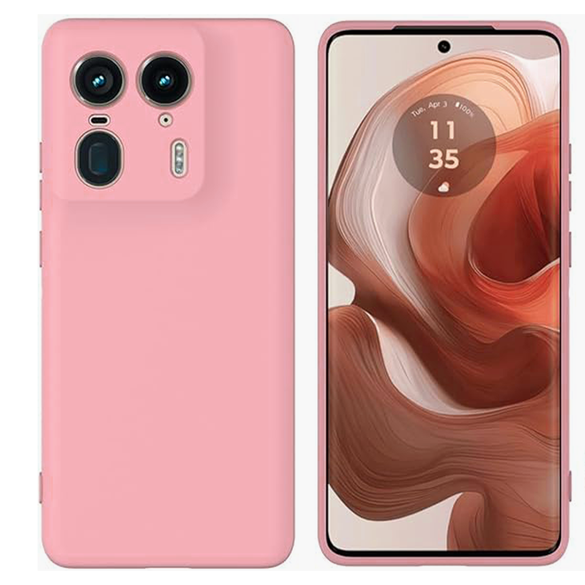 CARCASA JOIGO FUNDA MOTOROLA EDGE 50 ULTRA GOMA ROSADO - 1